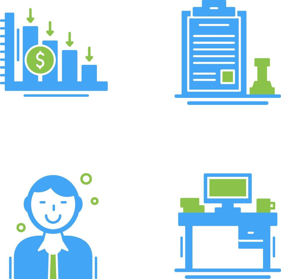 Loss and Stamp Icon vector