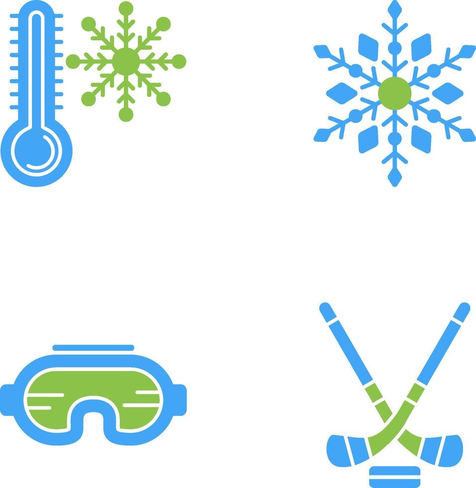 Snow Flake and Cold Icon vector
