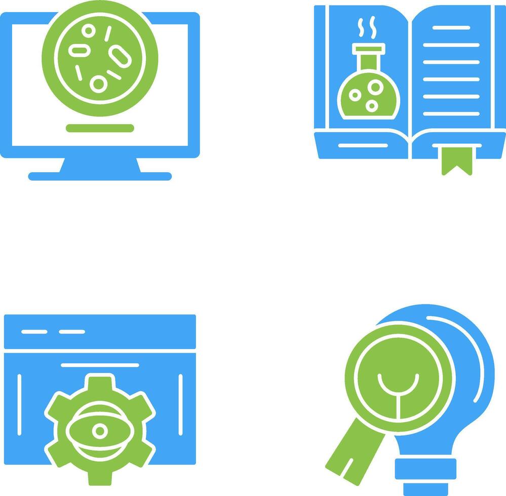 Petri Dish and Chemical Icon vector