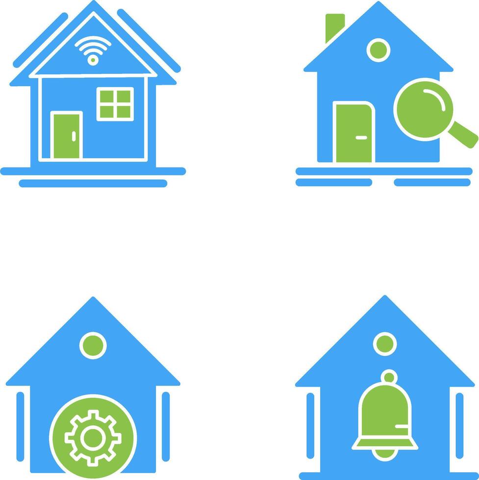 Search and Smart Home Icon vector