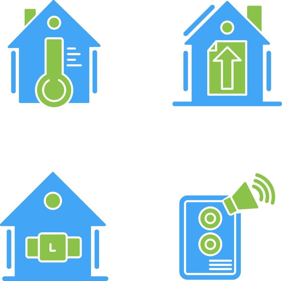 Temperature and Upload Icon vector