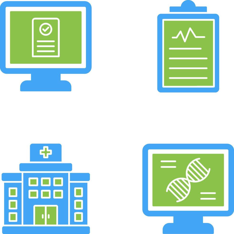 Online appointment and Clipboard Icon vector