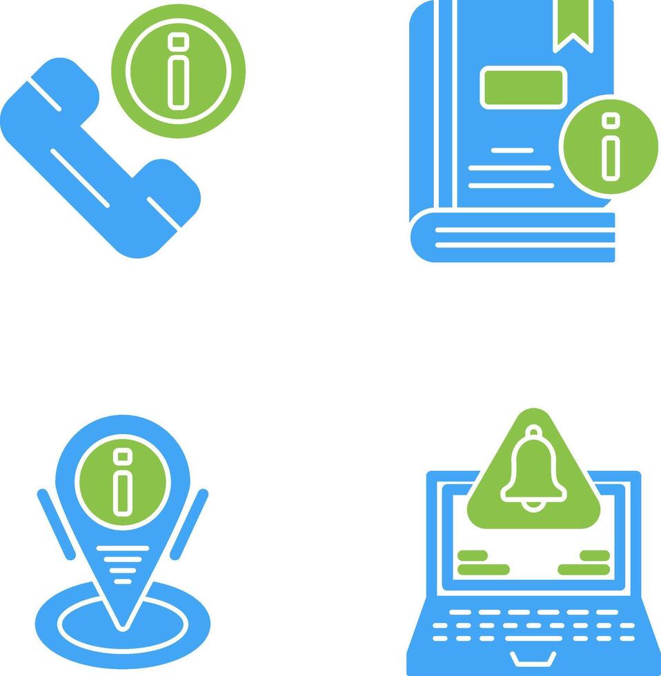 phone call and book Icon vector