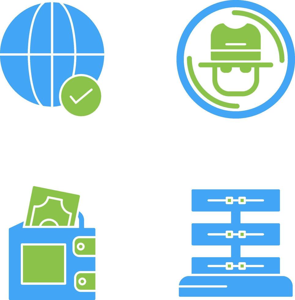 Internet and Spy Icon vector