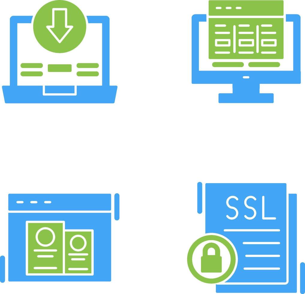 Downlaod and Layout Icon vector