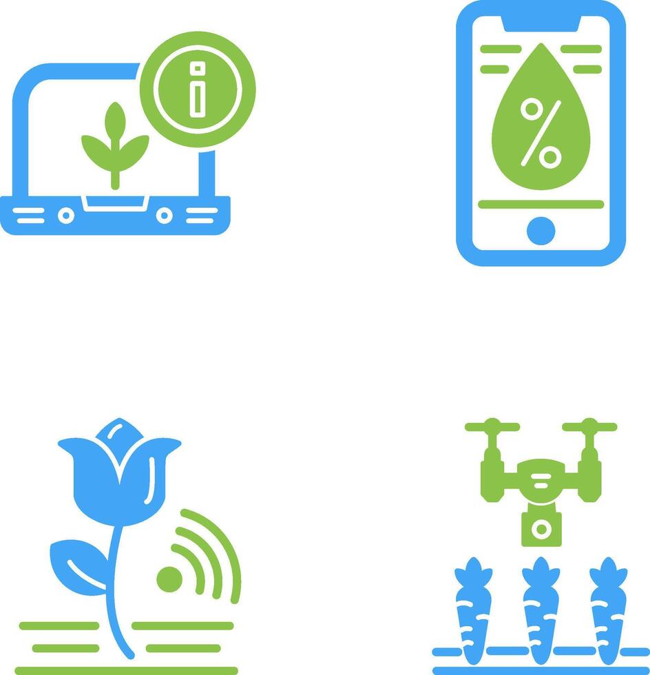 Information and Water Icon vector
