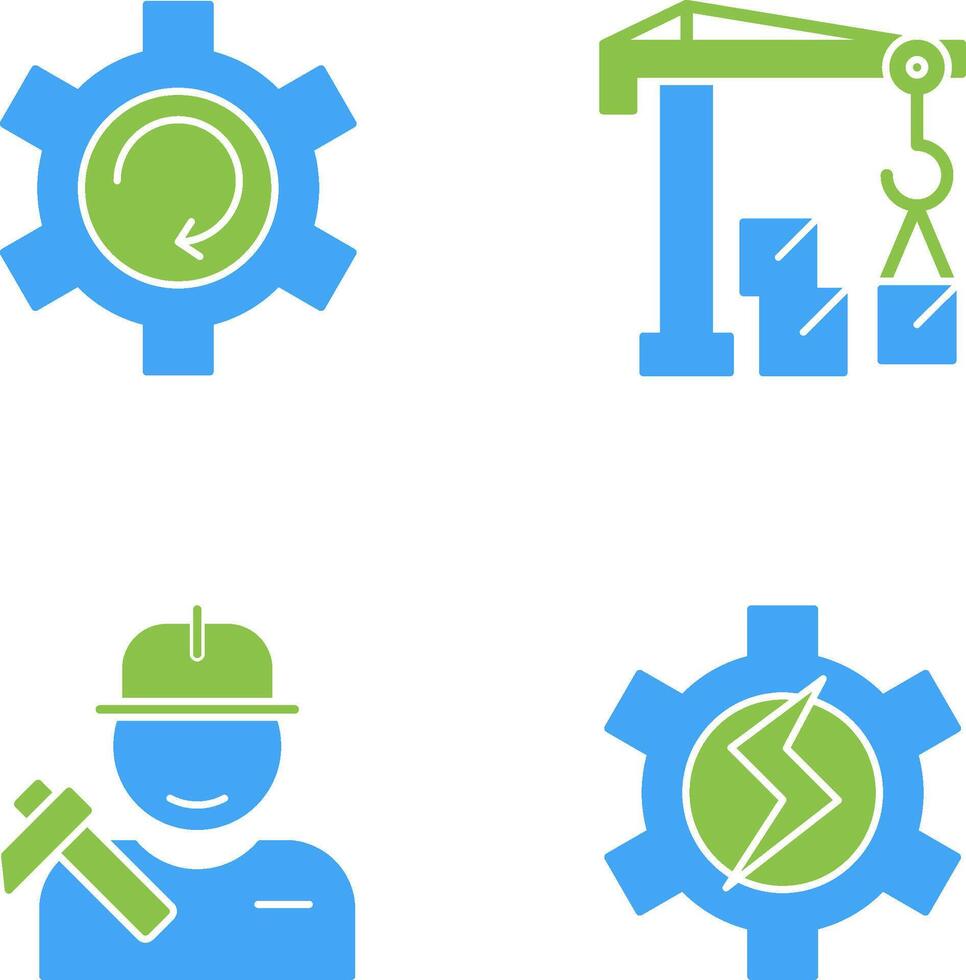 Upgrade and Robotic Arm Icon vector