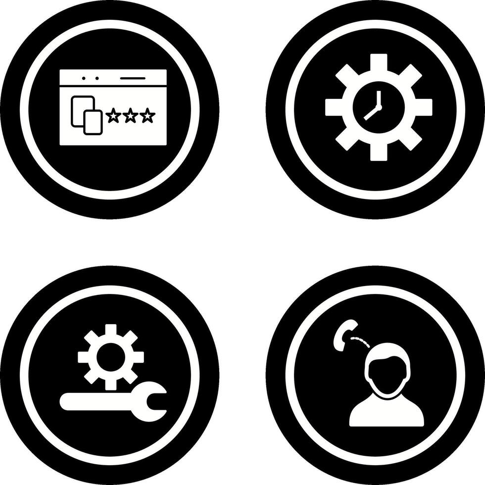 Website Promotion and Time Optimization Icon vector
