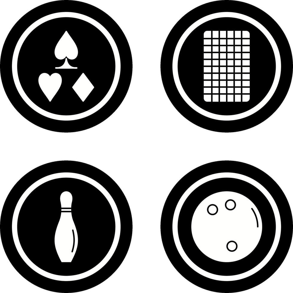 card suits and card backward Icon vector