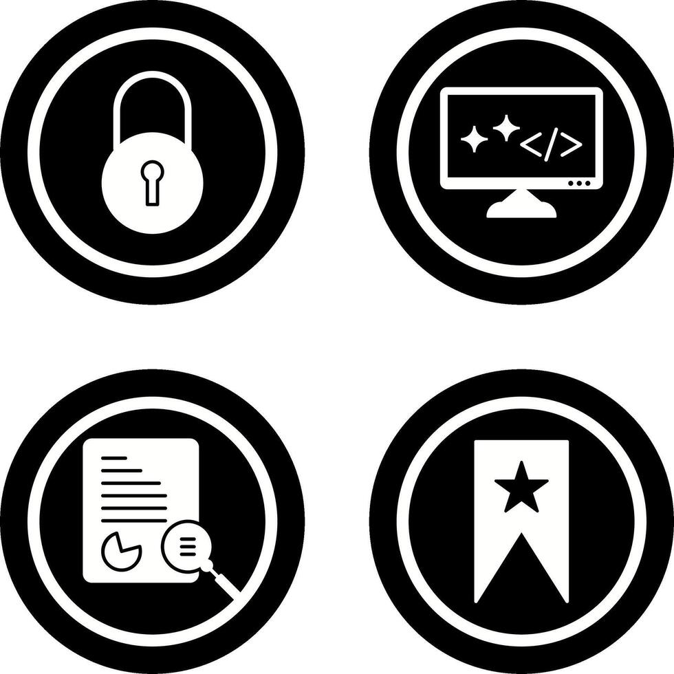 Closed Access and Clean Code Icon vector