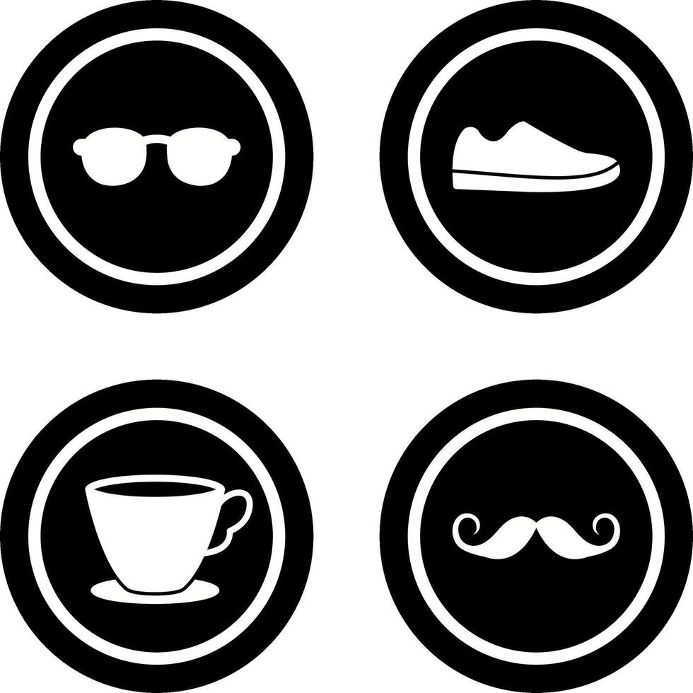 Sunglasses and Shoe Icon vector