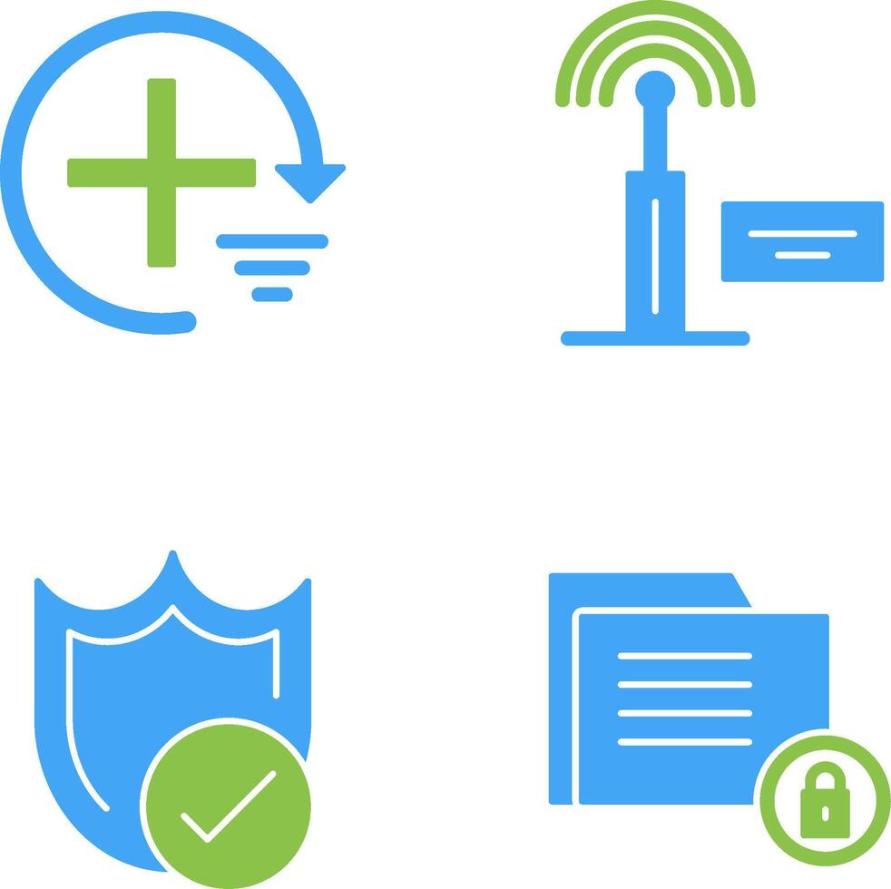 Add and Signal Icon vector