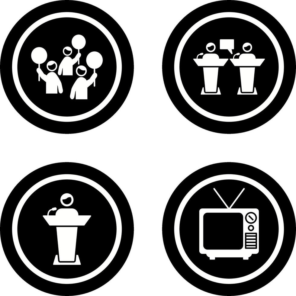 Protest and Debate Icon vector