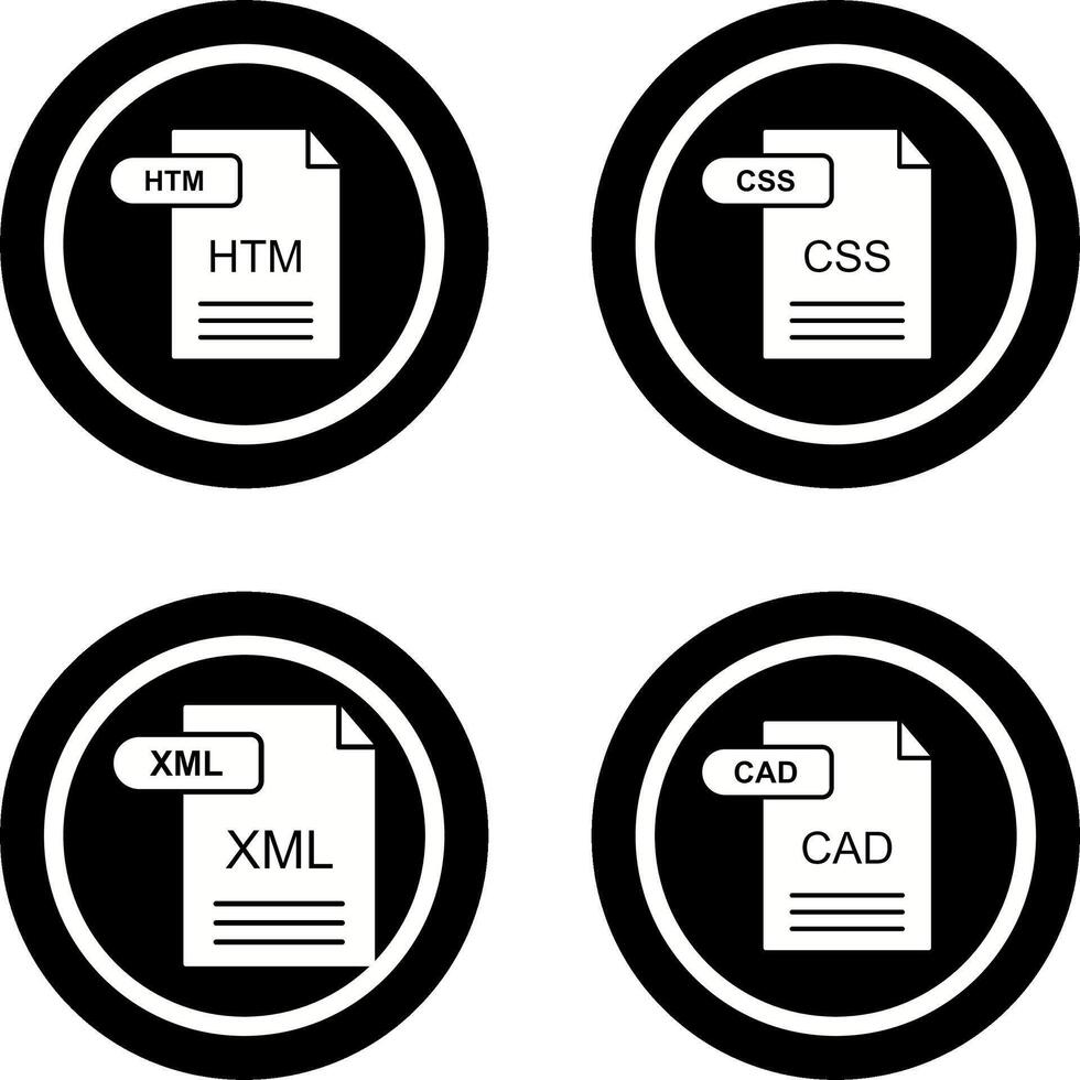 HTM and CSS Icon vector