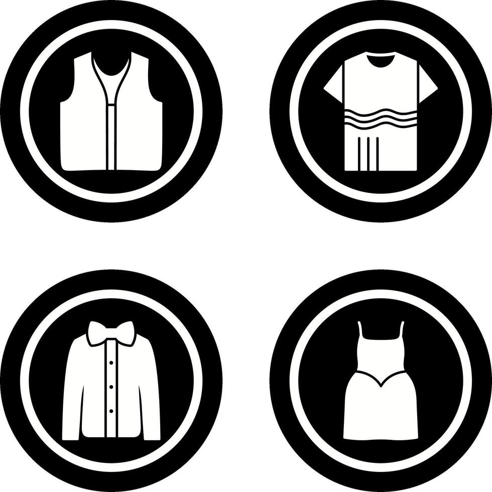 Swimming Vest and Accessory Icon vector