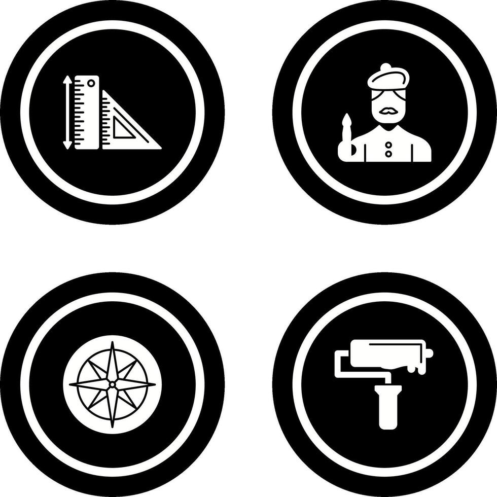 Rules and Artist Icon vector