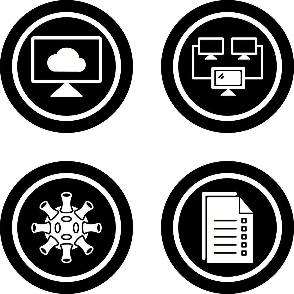 Cloud Systems and Connected Icon vector