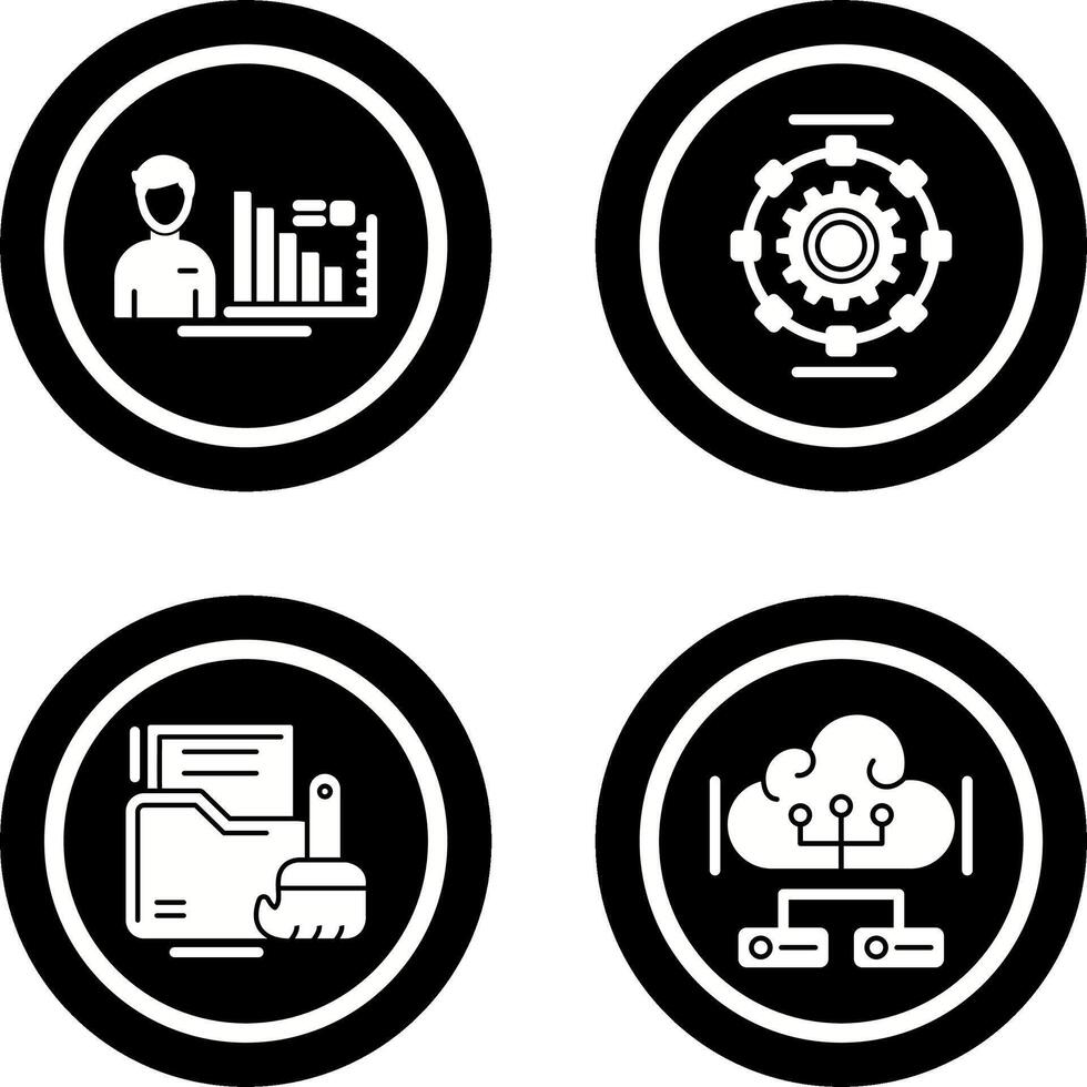 Consulting and Automated Icon vector