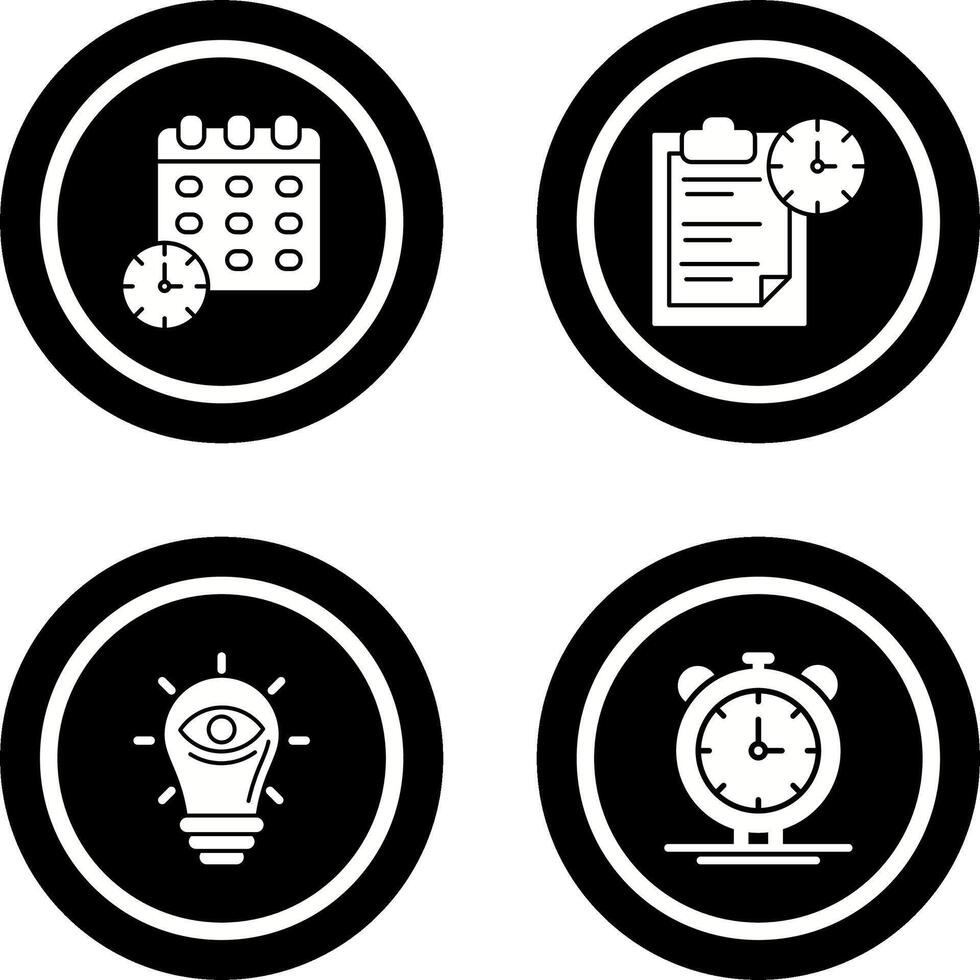 Deadline and Task Management Icon vector