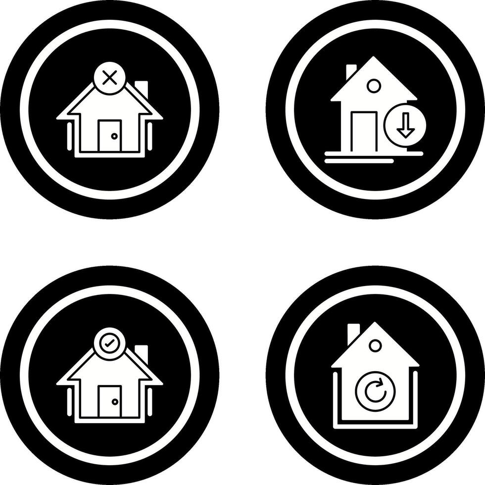 Non Verify and Download Icon vector