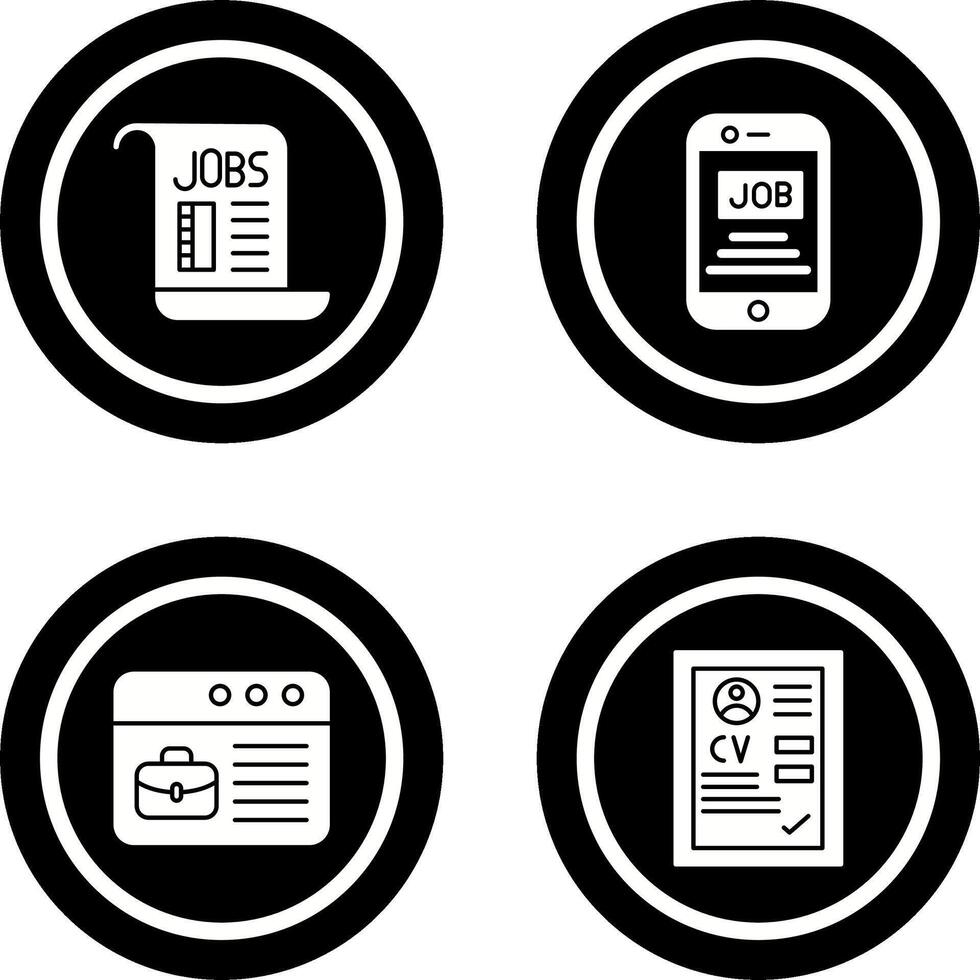 Smart Phone and News Paper Icon vector