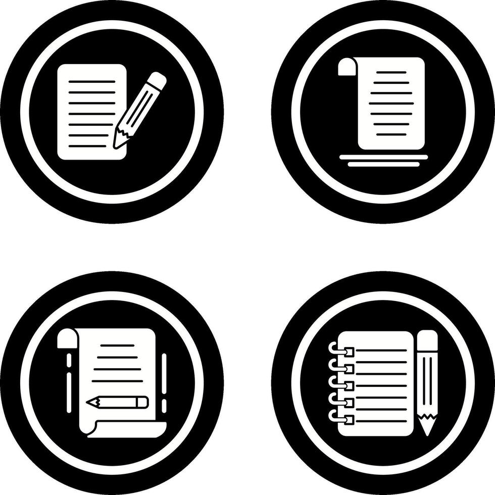 checklist and document Icon vector