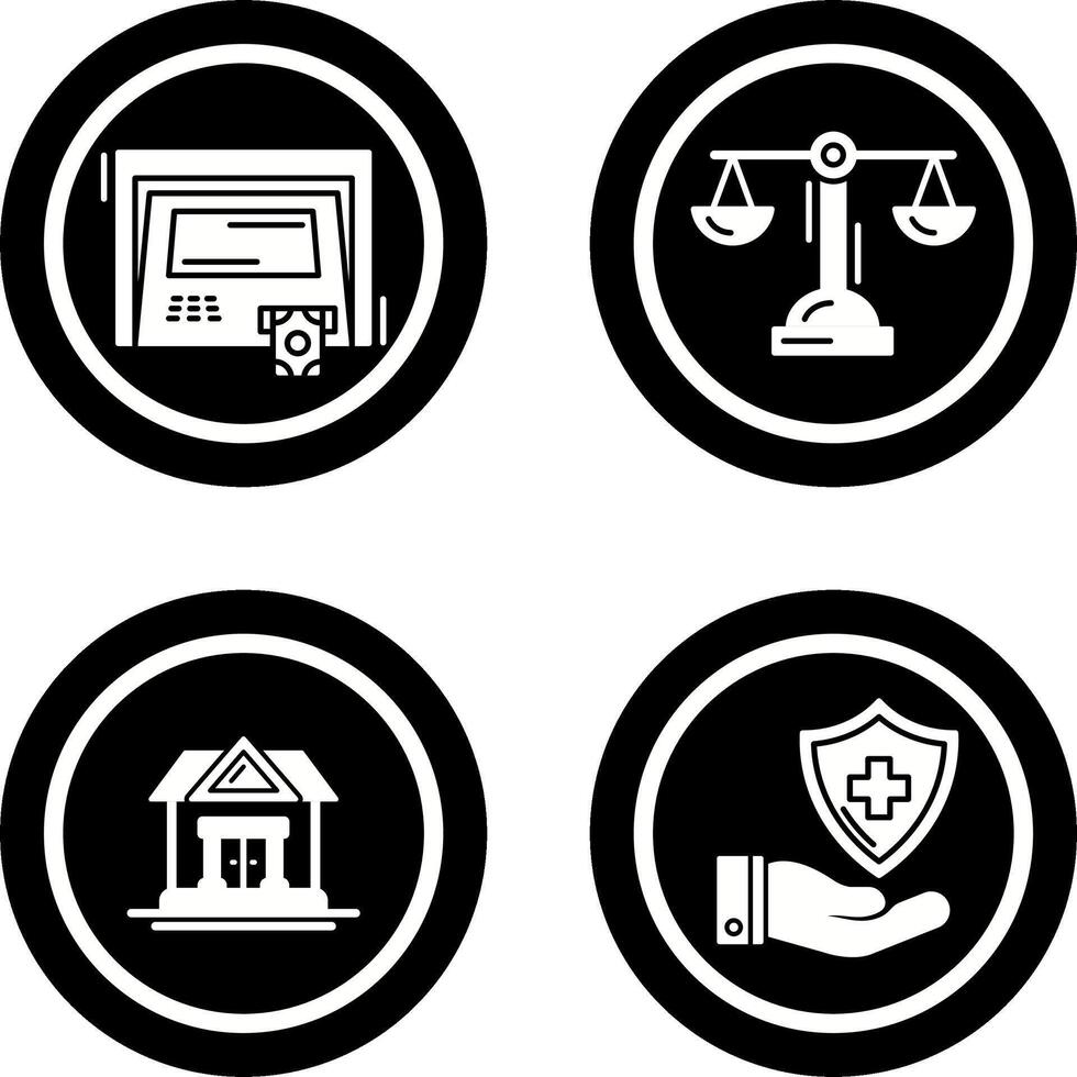 ATM and Balance Icon vector