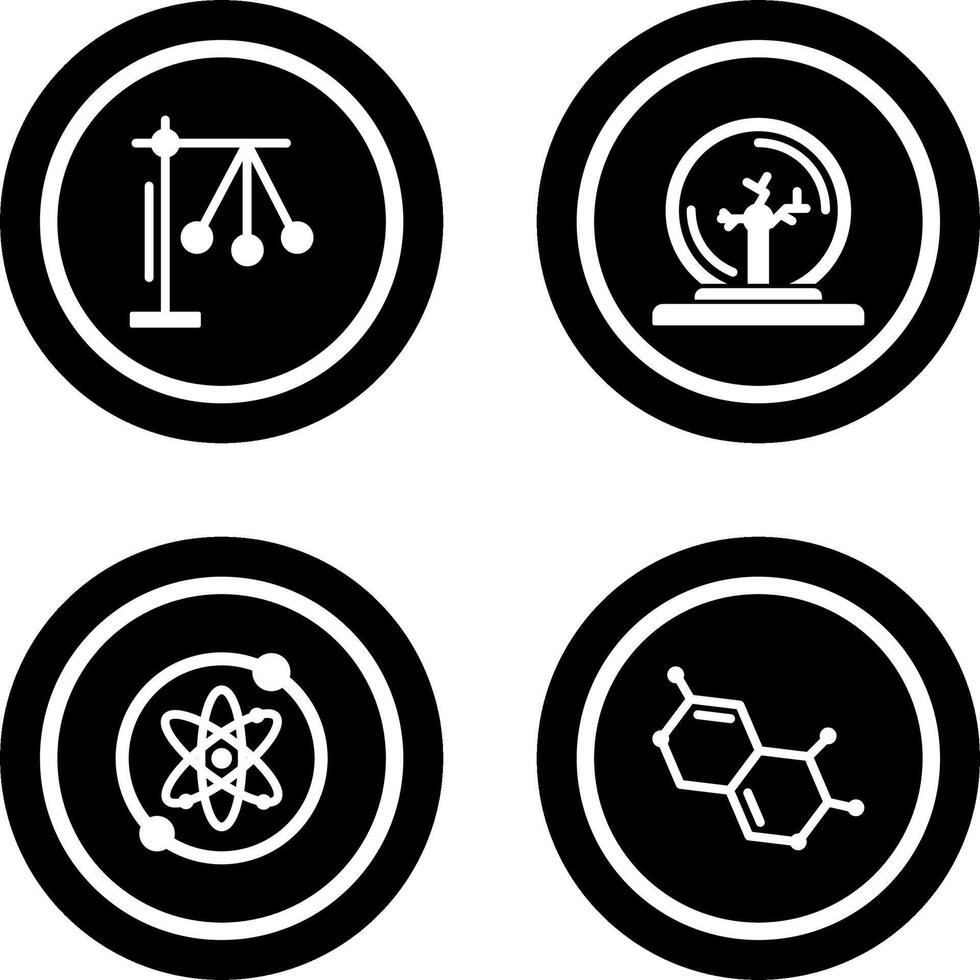 Pendulum and Plasma Ball Icon vector