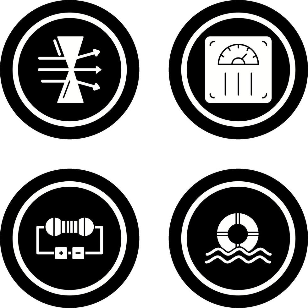 Dispersion and Weight Scale Icon vector