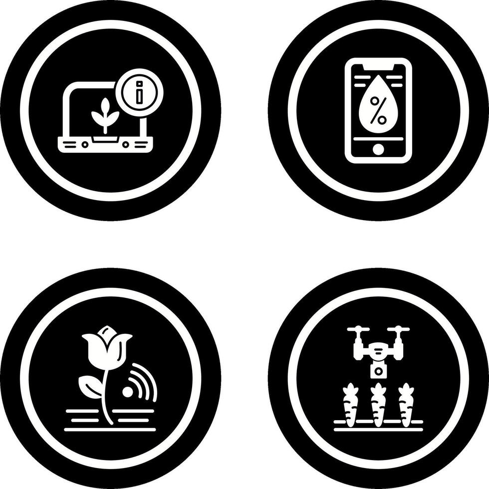 Information and Water Icon vector