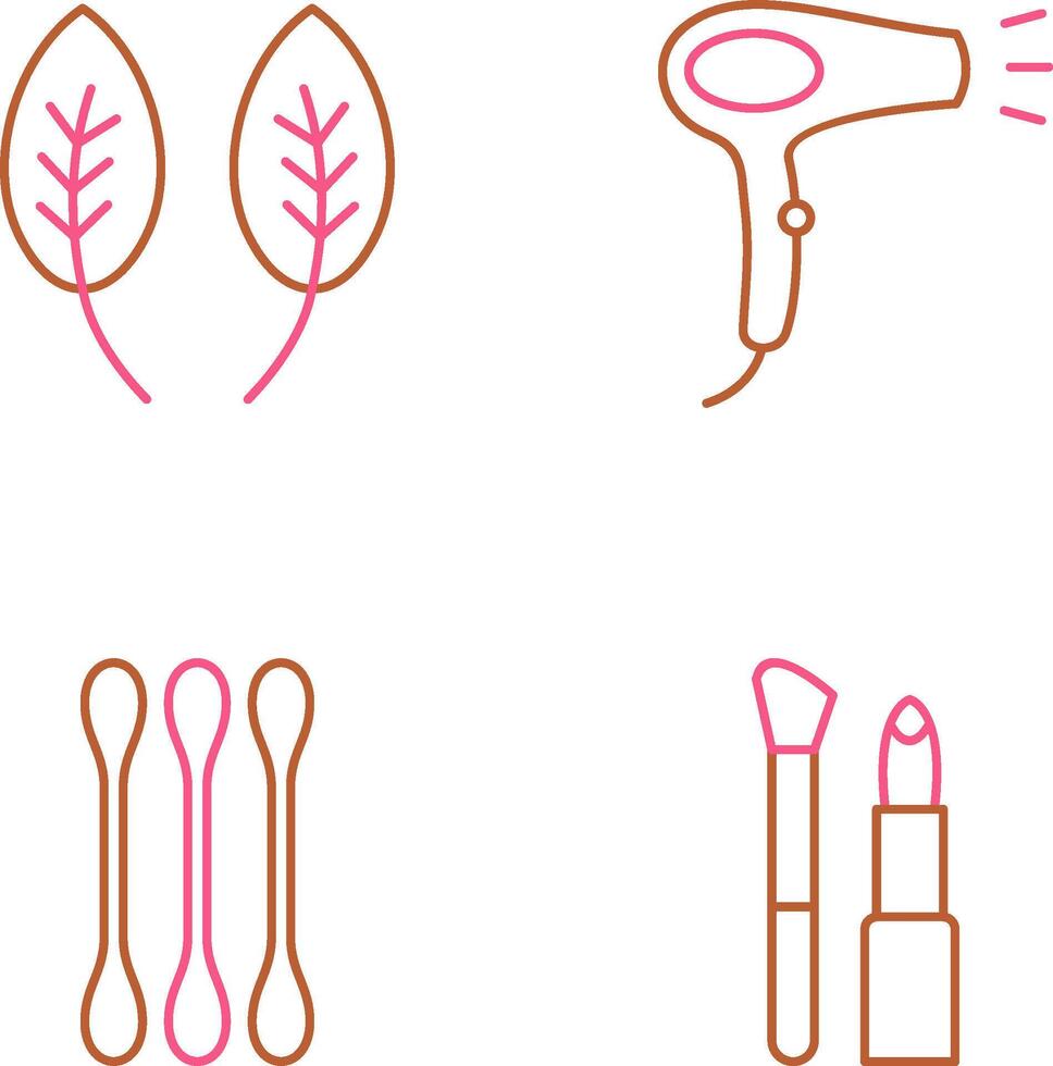 Herb and Hair removal Icon vector