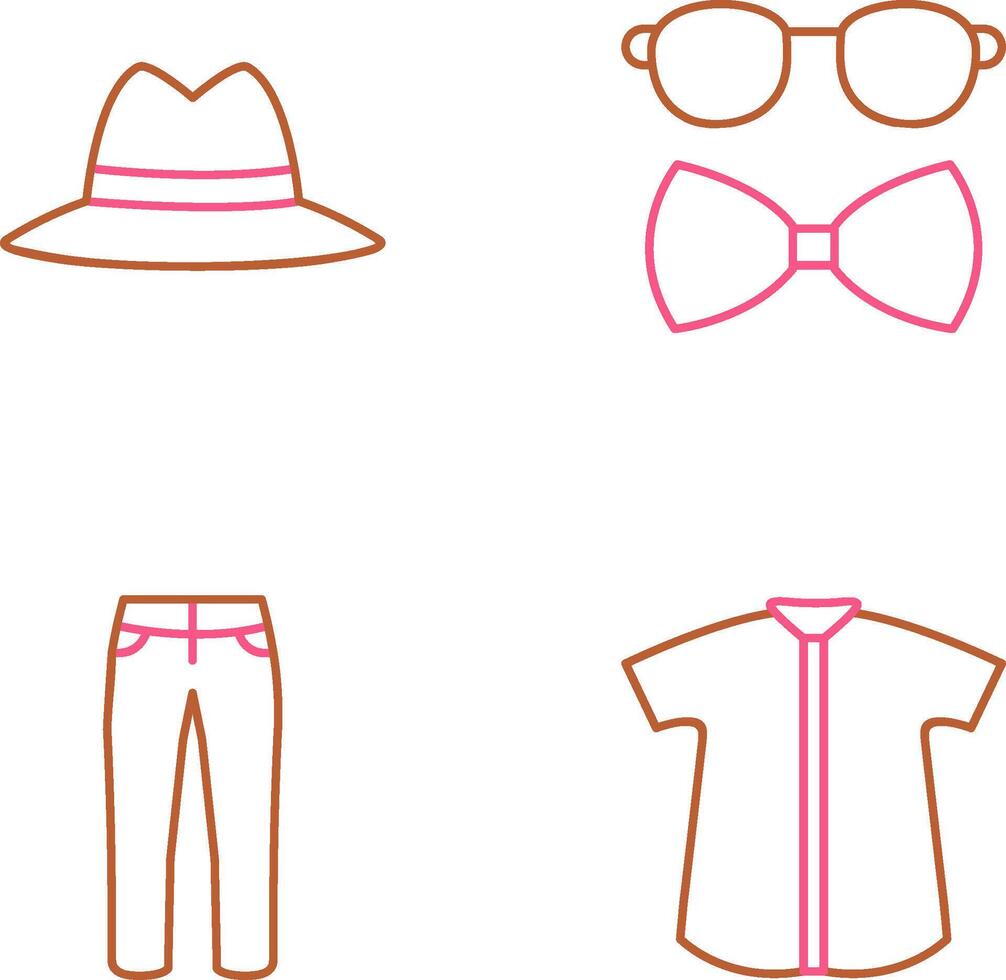 Hat and Hipster Style Icon vector