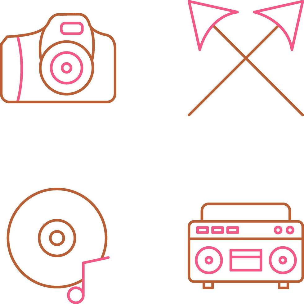 Camera and Arrows Icon vector