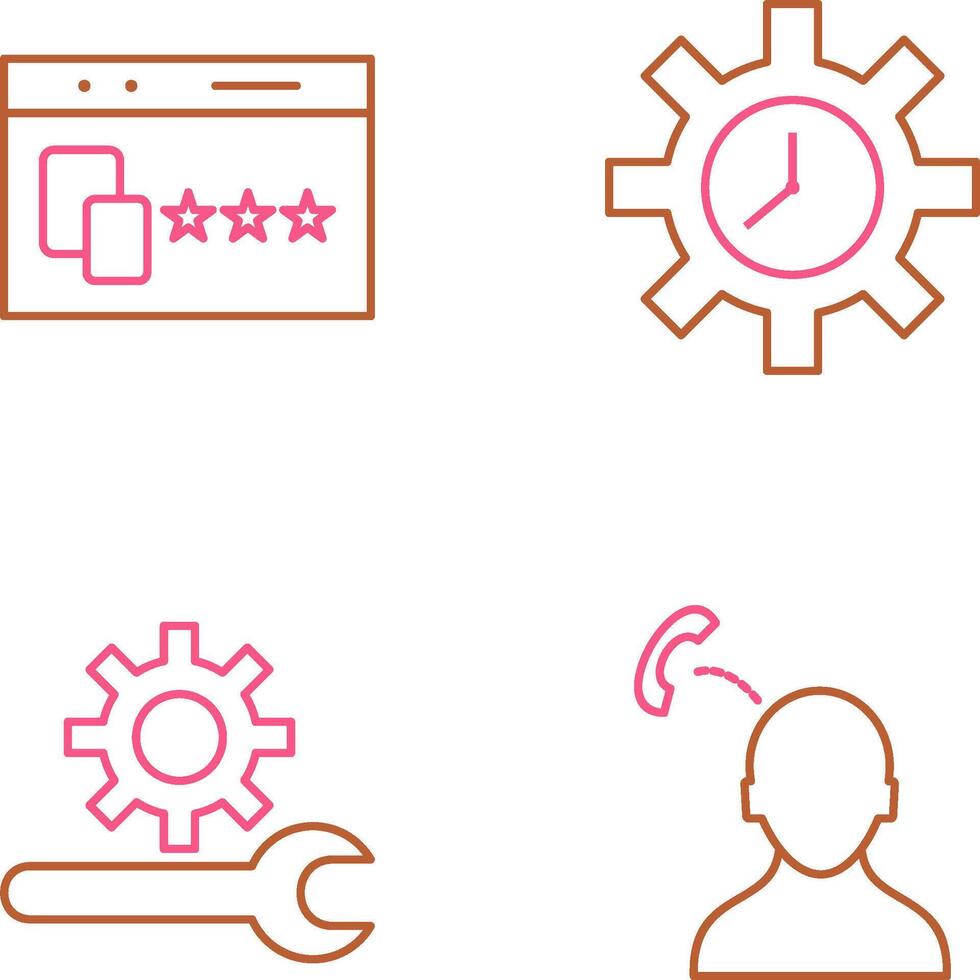 Website Promotion and Time Optimization Icon vector