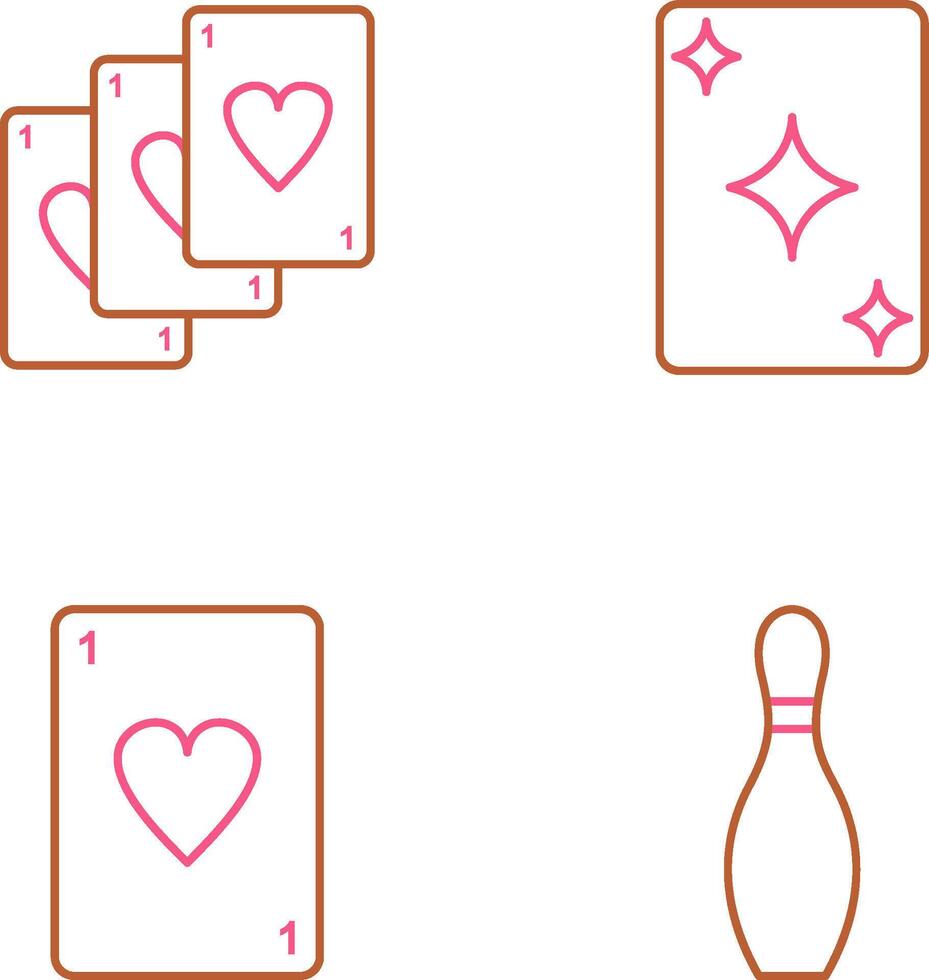 Deck of Card and Card Icon vector