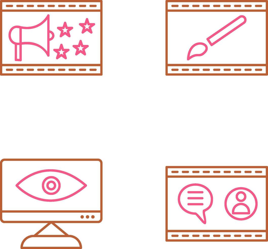 Website Promotion and Website Design Icon vector