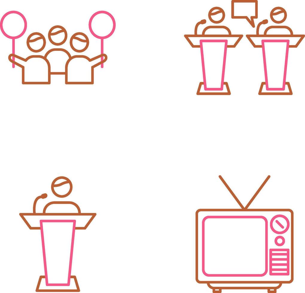 Protest and Debate Icon vector