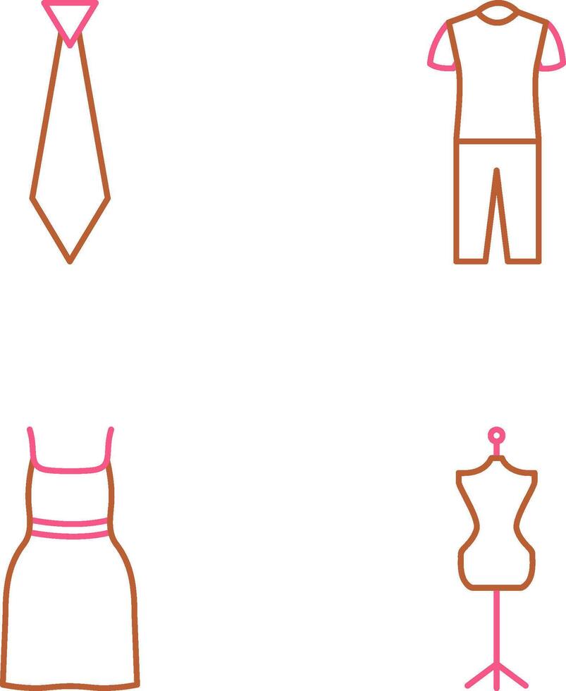 Tie and Pyjamas Icon vector