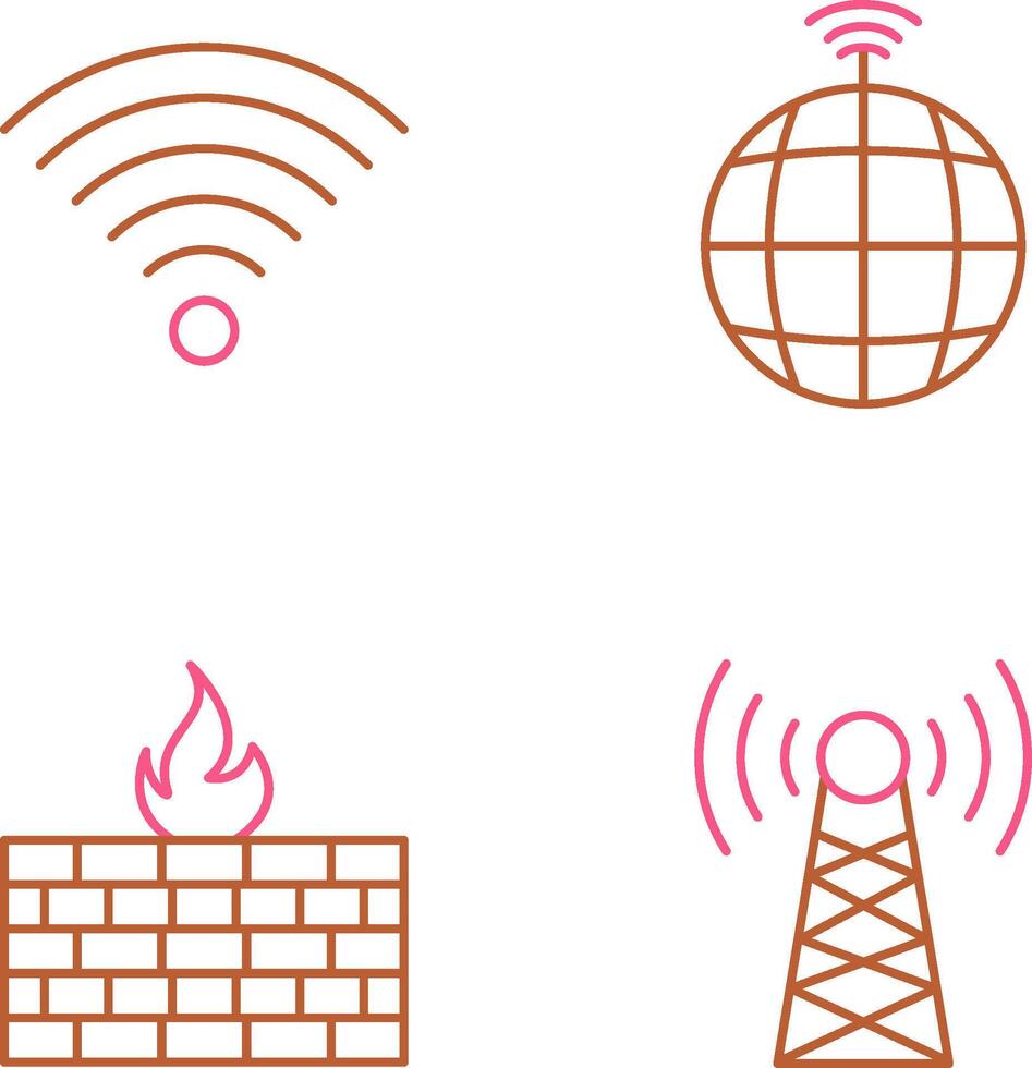 Signal on User and global Signals Icon vector