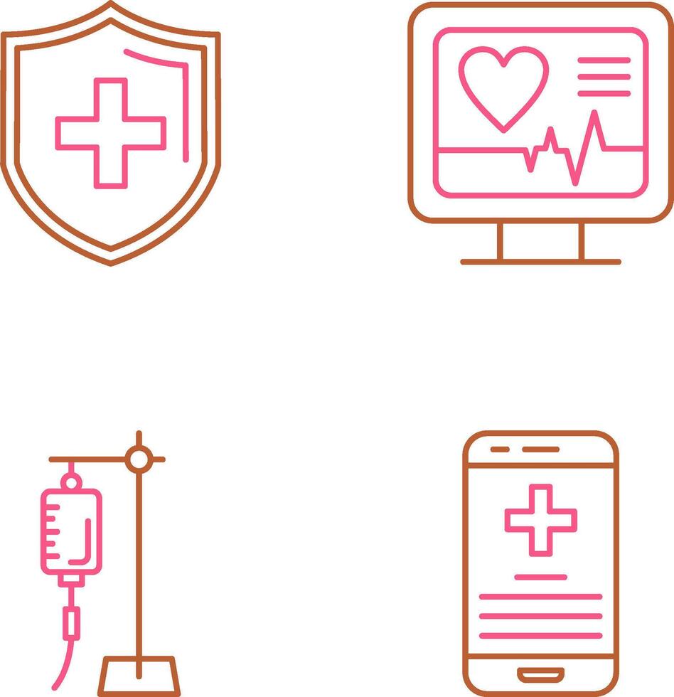 Protection and Plus Icon vector
