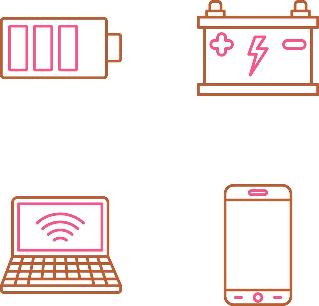 Charging and Accumulator Icon vector