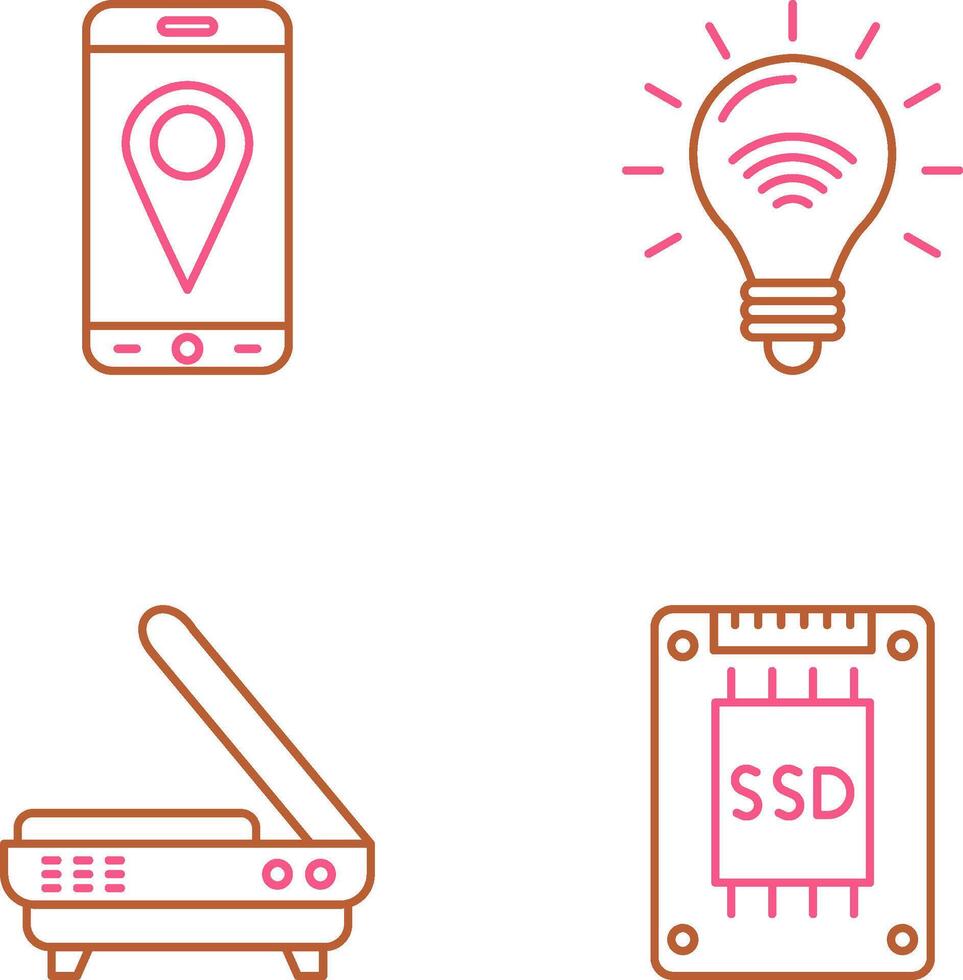 Gps and Smart Energy Icon vector