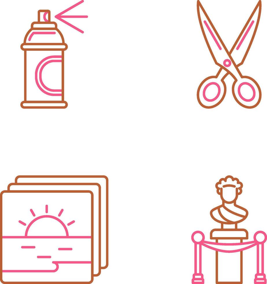 Spray and Scissors Icon vector