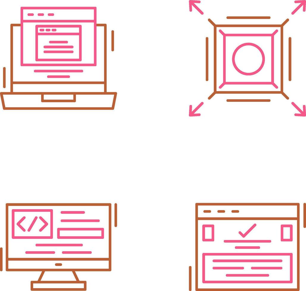 Pop Up and Maximize Icon vector