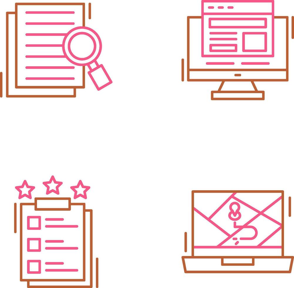 Details Looking and Adaptive Icon vector