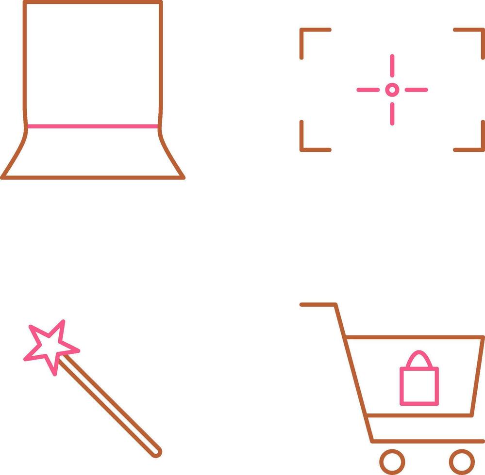 back stand and focus Icon vector