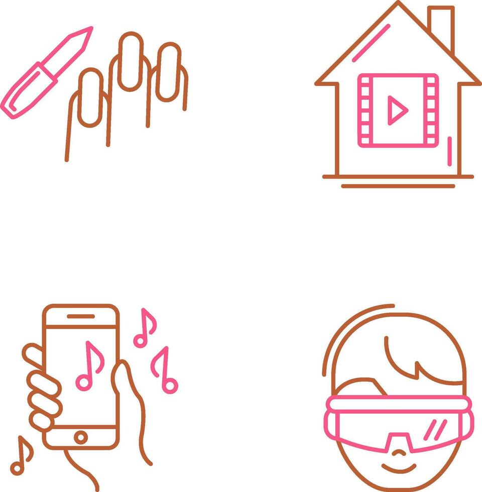 Manicure and Icon vector