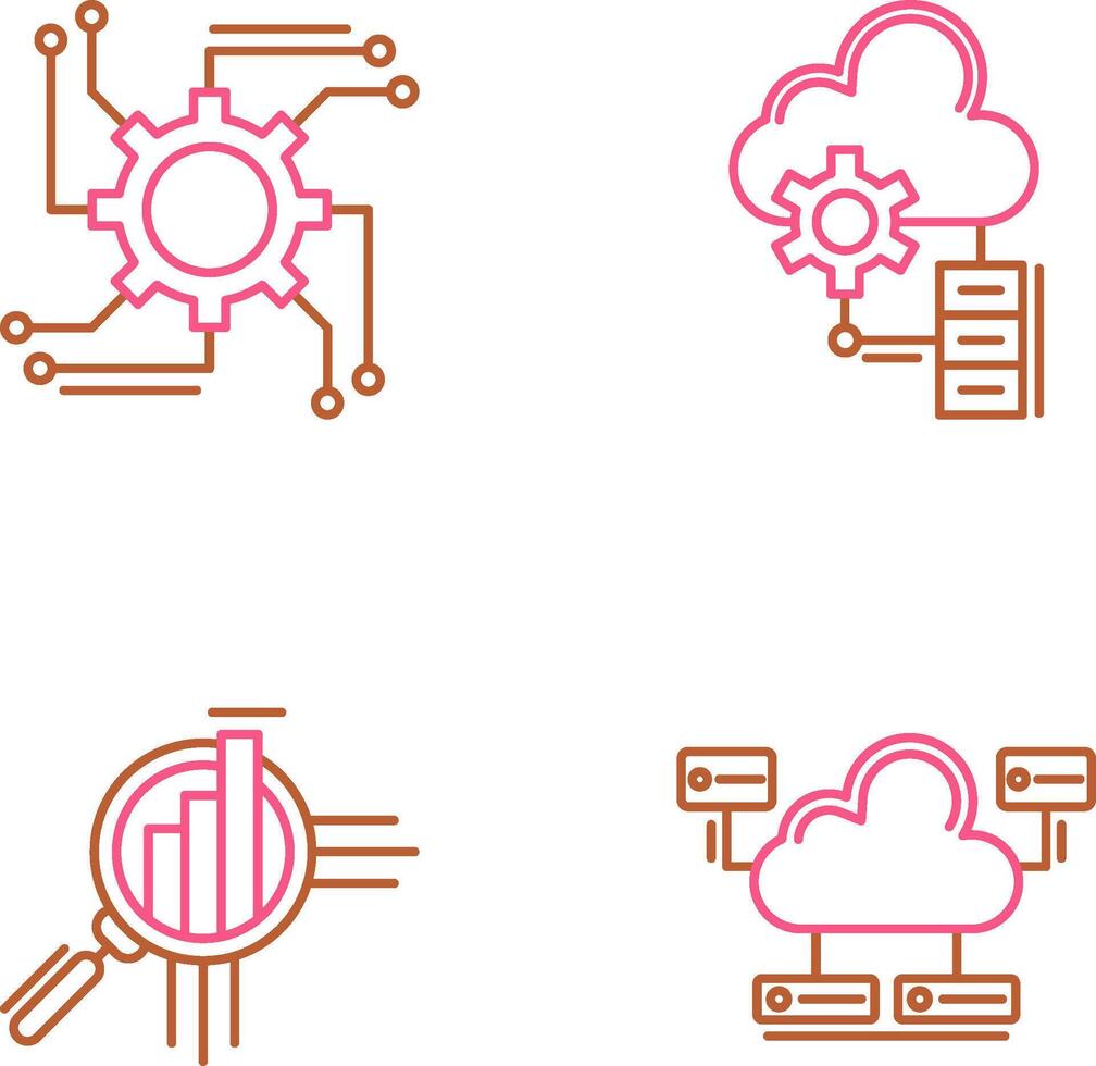 Automation and Big Data Icon vector
