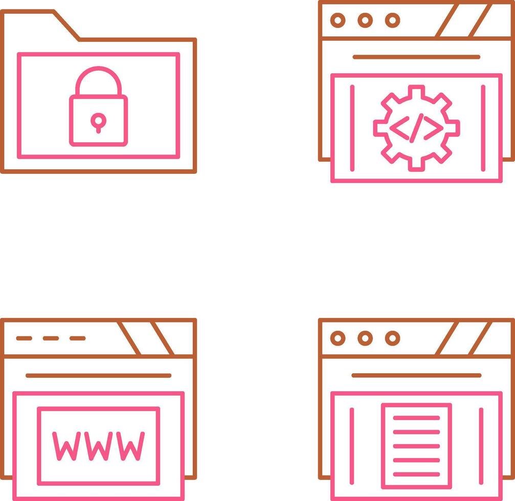 Folder and Development Icon vector
