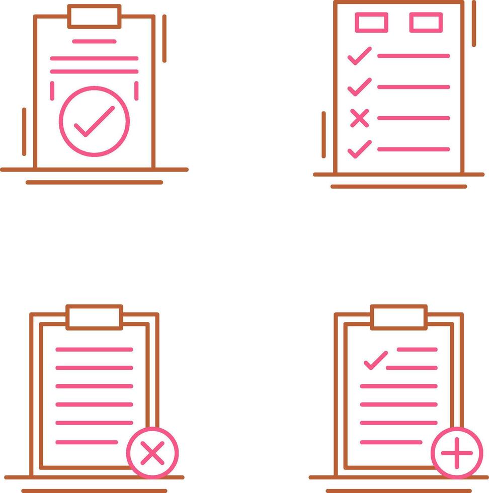 Today to Done Check List and Checkmark Icon vector